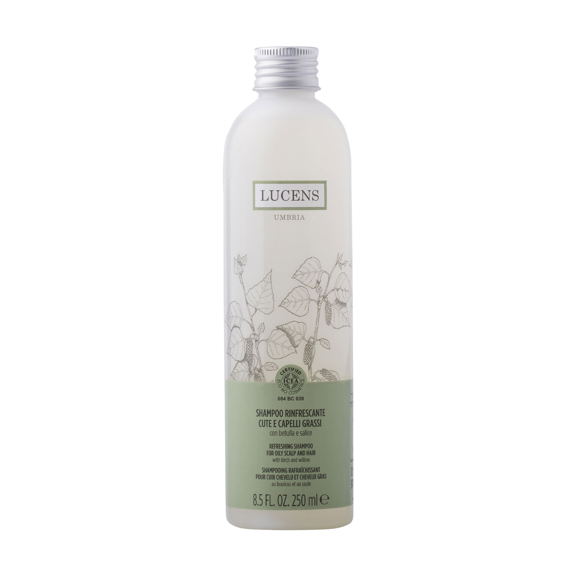 Освіжувальний шампунь Lucens Refreshing Shampoo для жирної шкіри голови та волосся, 250 мл